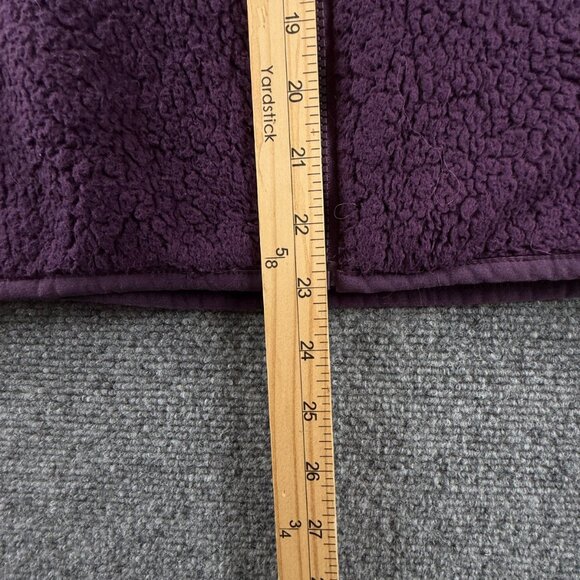 North Face Jacket Women Full Zip Fleece Soft Purple Logo Medium Long Sleeve - Picture 4 of 16